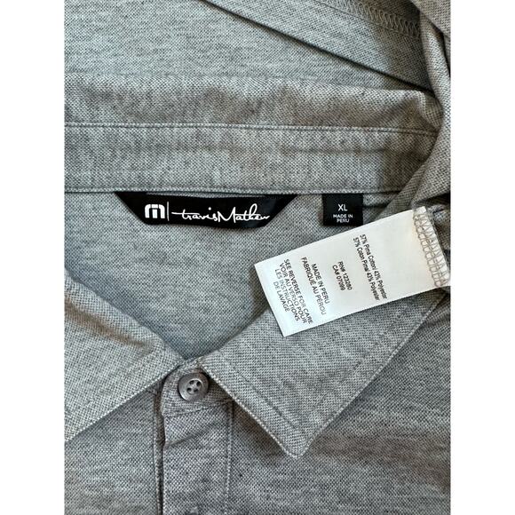 Travis Mathew|Golf Polo|Tropical Leaves|Blue|SZ XL - Picture 3 of 7